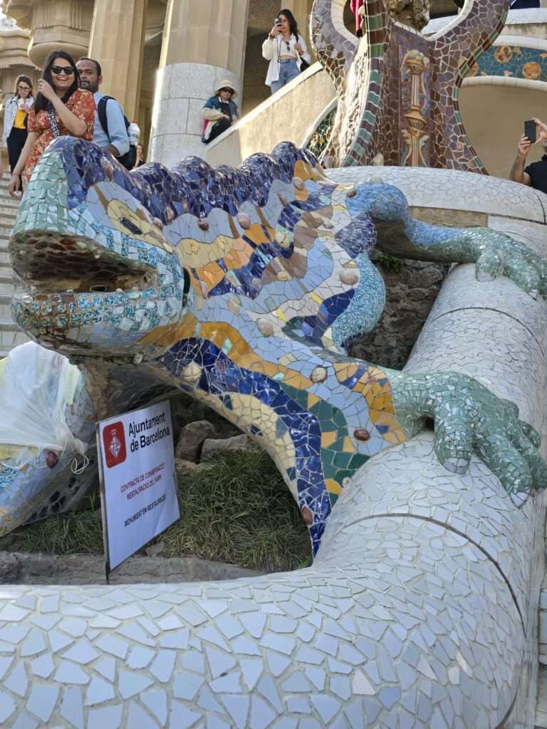 Park Güell  jaszczurka